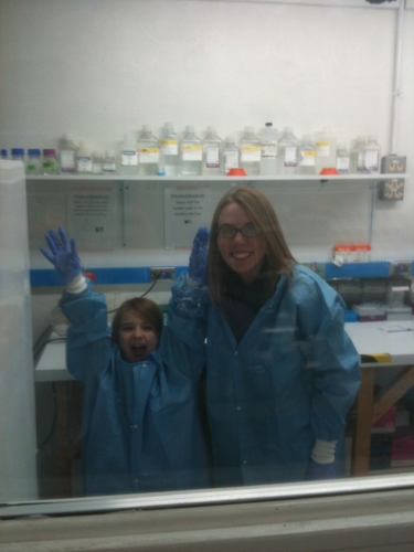 ASPIRING SCIENTIST IN THE CLEAN ROOM