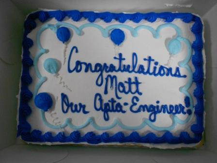 INTERNSHIP GRADUATION CAKE